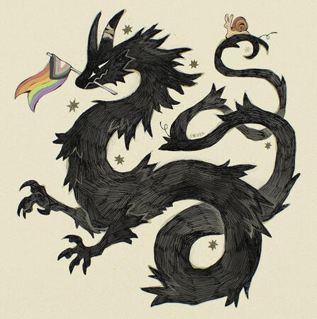 Art by: Sovka/Monstersovka on tumblr for pride month !